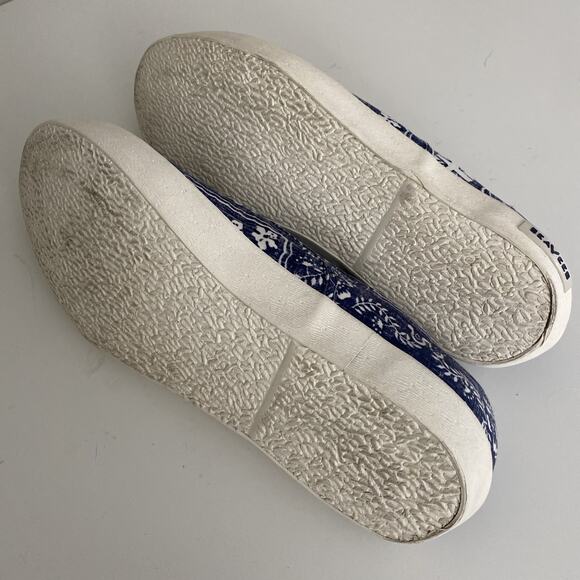 Seavees Slip On Reyn Spooner Baja Blue Navy Lahaina Sailor Kloth Loafer 12 US